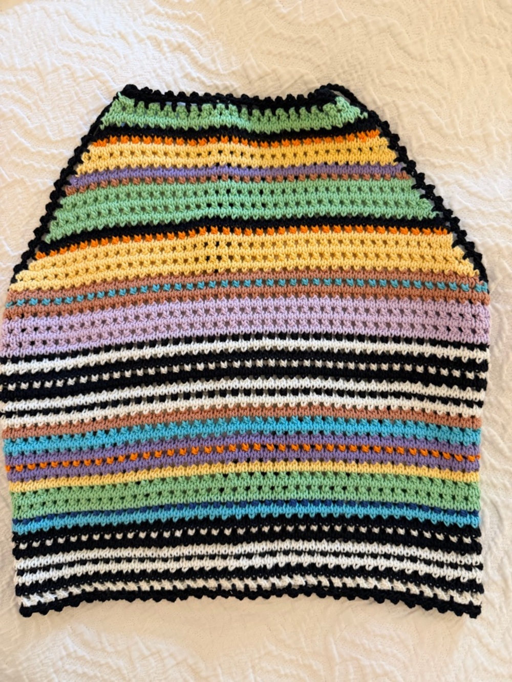 Roxy Multicolor Crochet Halter Top